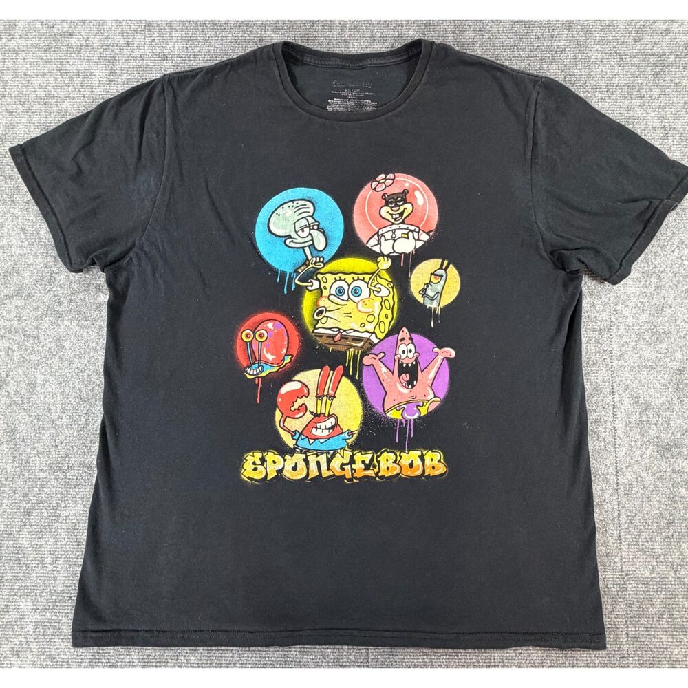 T-Shirt Sponge Bob Squarepants Size XL Character Friends Screenprint